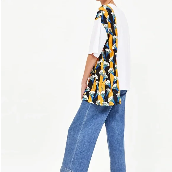 Zara Women's White Floral Top SzM - Picture 2 of 8